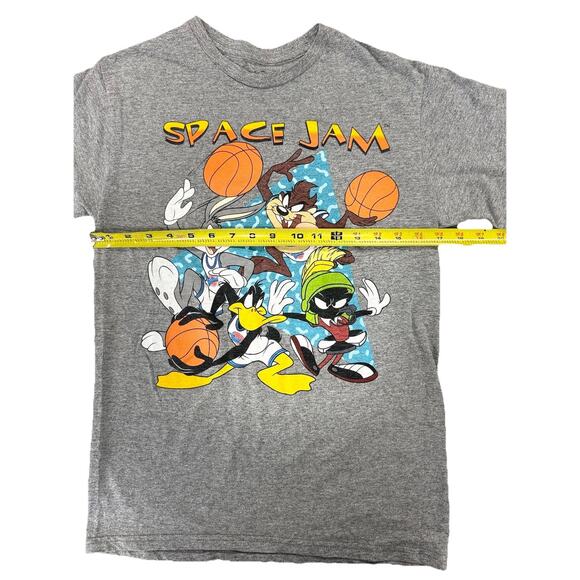 Space Jam Men’s Small Graphic Tee Tune Squad Basketball Vintage Style Gray - Picture 5 of 6